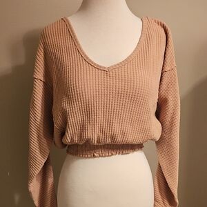 Waffle Knit Crop Top